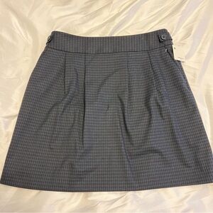Halogen Blue Black Checkered Skirt | Classic Plaid | Size 10 | NWT